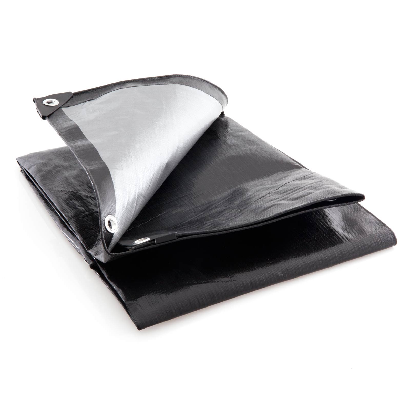 Black Silver 270gsm Heavy Duty Tarpaulins